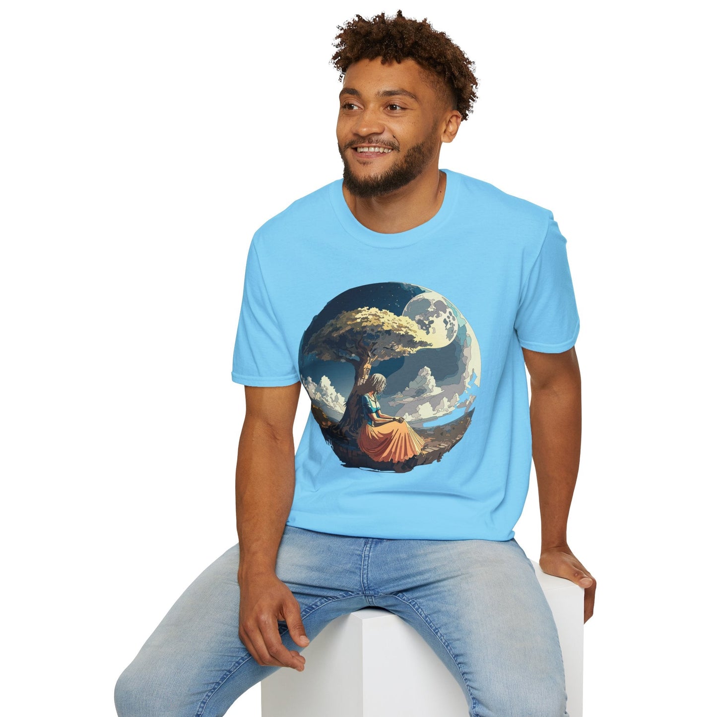 Unisex Graphic T Shirt Art Design Tee Softstyle 64000 Ring Spun Cotton Comfortable