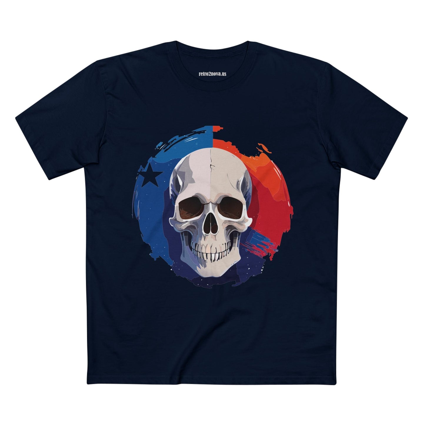 Skull Skeleton Shirt Unisex Premium Cotton Tee With Original Art Design Retro2Nova