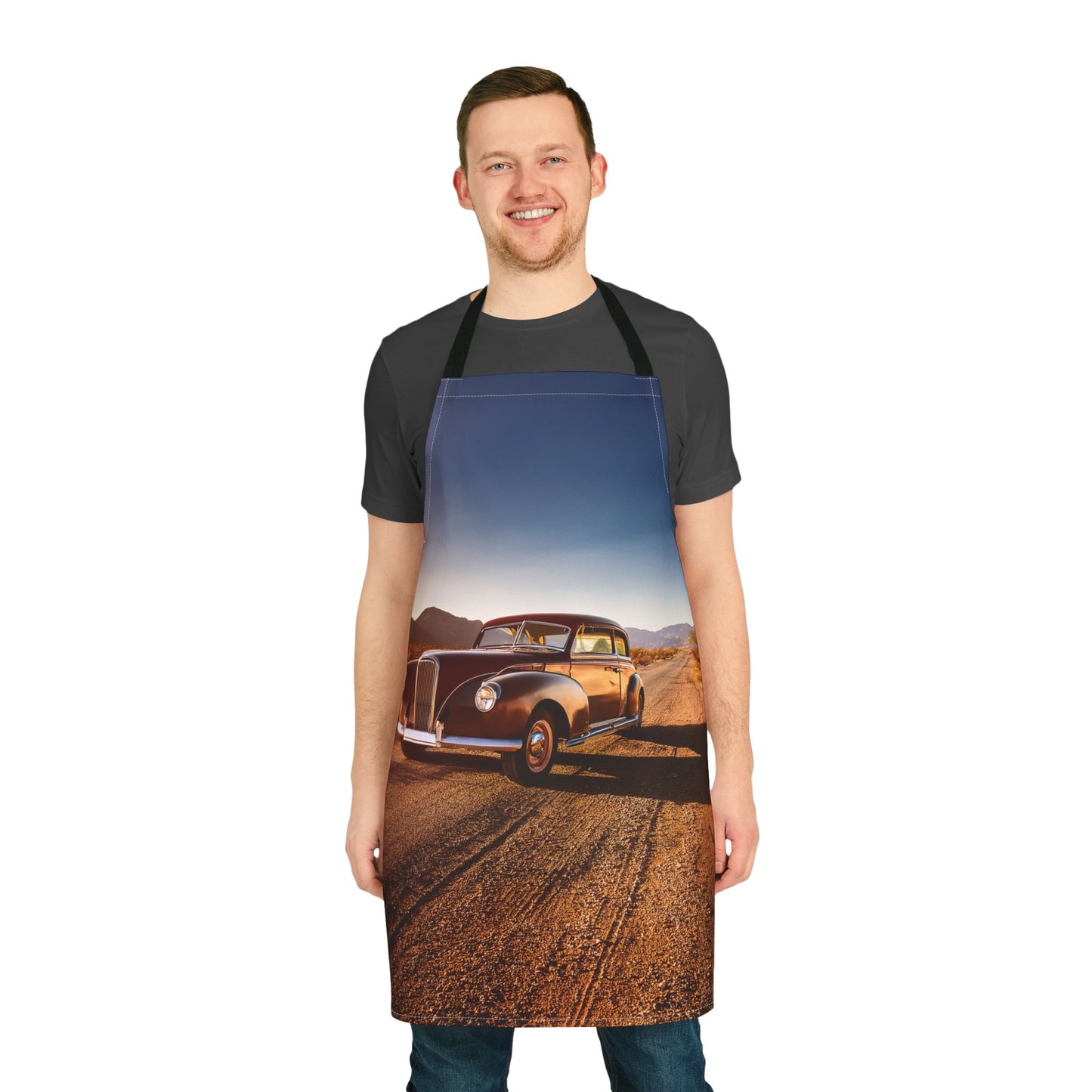 Car 100% Polyester Stain-resistant 31.5 x 25.6 | Art Print Canvas Apron 5