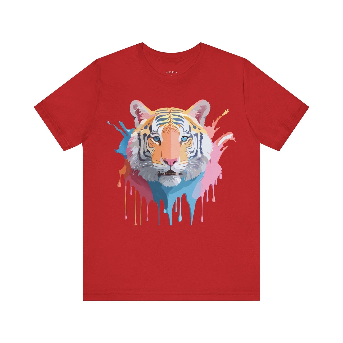 Tiger Graphic Tee By Adelpha Unisex Short Sleeve Vintage Inspired Art Shirt Premium Quality