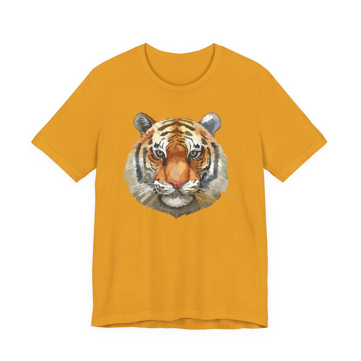 Wild Tiger Face Graphic T-Shirt Unisex Cotton Animal Design Wildlife Tee 1