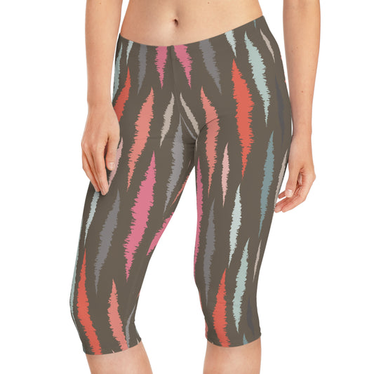 Capri leggings with Abstract print