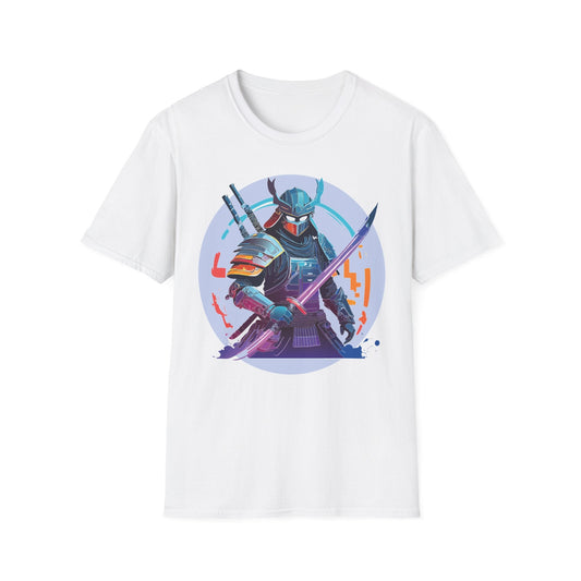 Samurai Shirt Unisex Softstyle Tee 100 Percent Ring Spun Cotton Light 4.5 Oz Graphic Gildan 64000