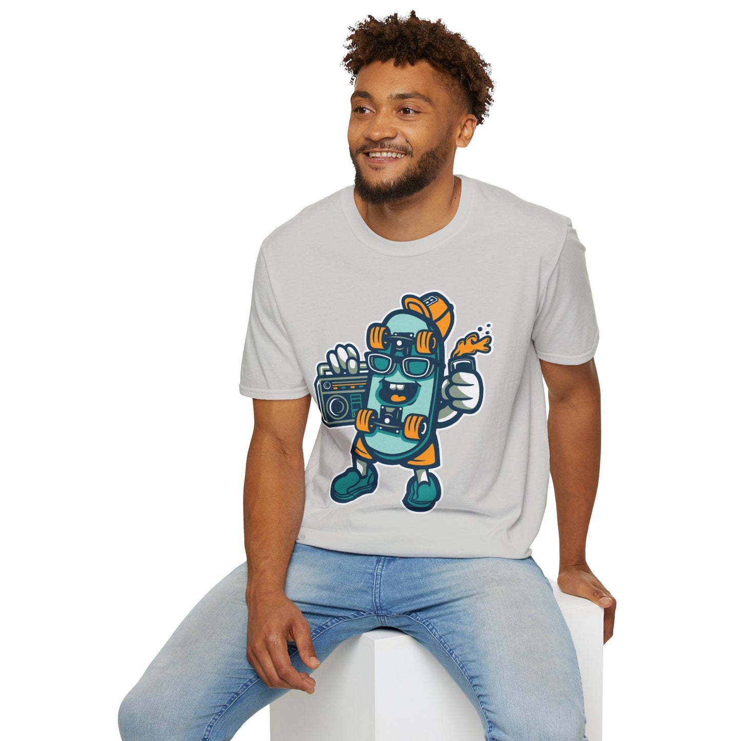 Cartoon Animation T Shirt Unisex Funny Tee Gildan Softstyle 64000 Ring Spun Cotton