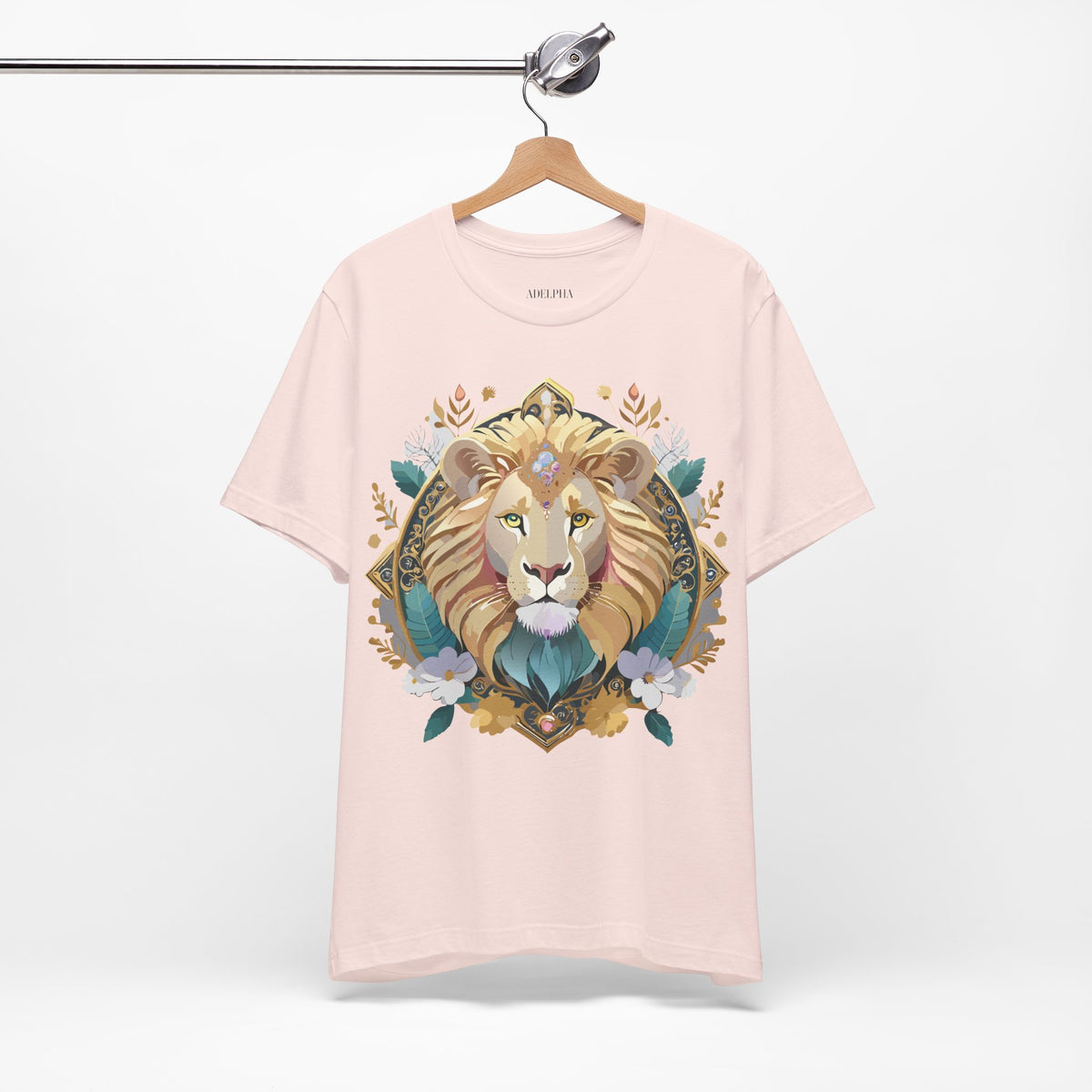 Medallion Graphic Unisex Cotton Bella+Canvas Tee with Art Design d36