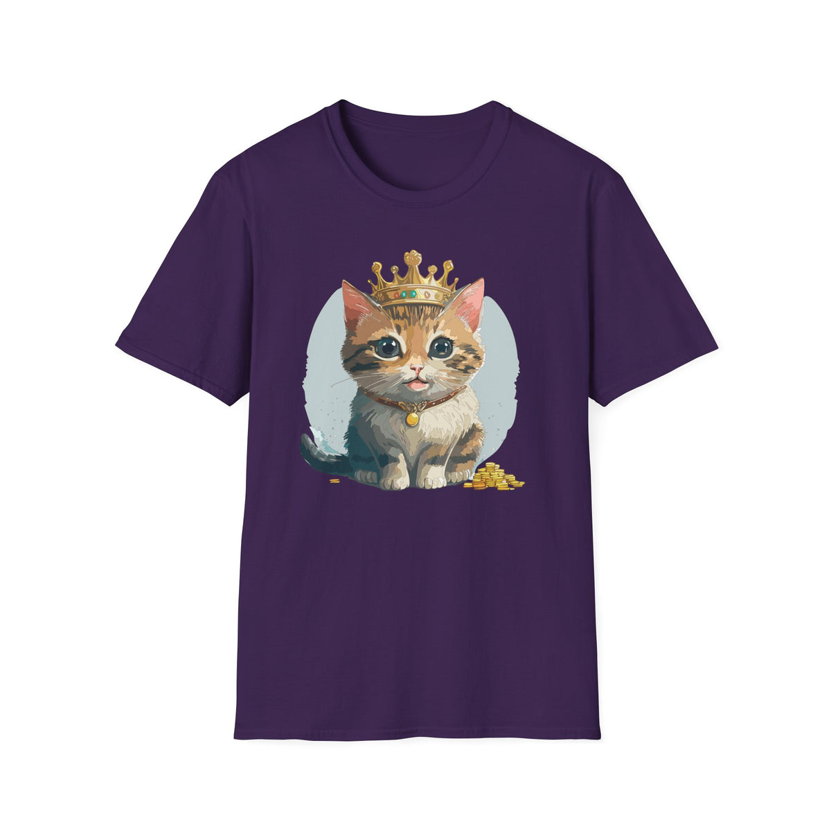 Queen Cat crown kitten shirt | Cat Illustration T-Shirt