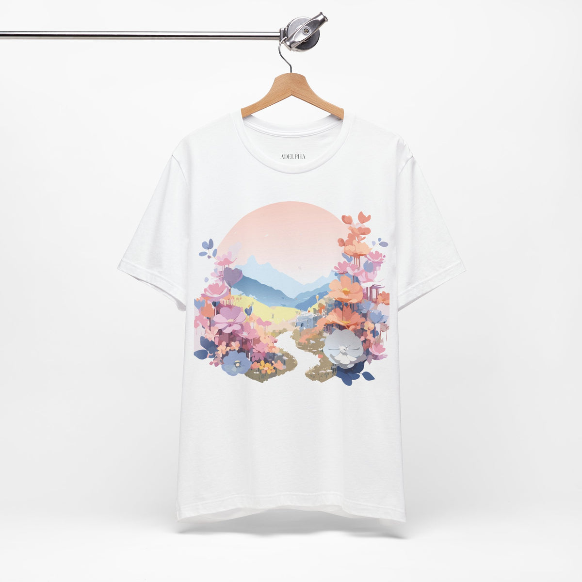Floral Graphic Tee Shirt - Bella+Canvas Unisex 100 Cotton 18