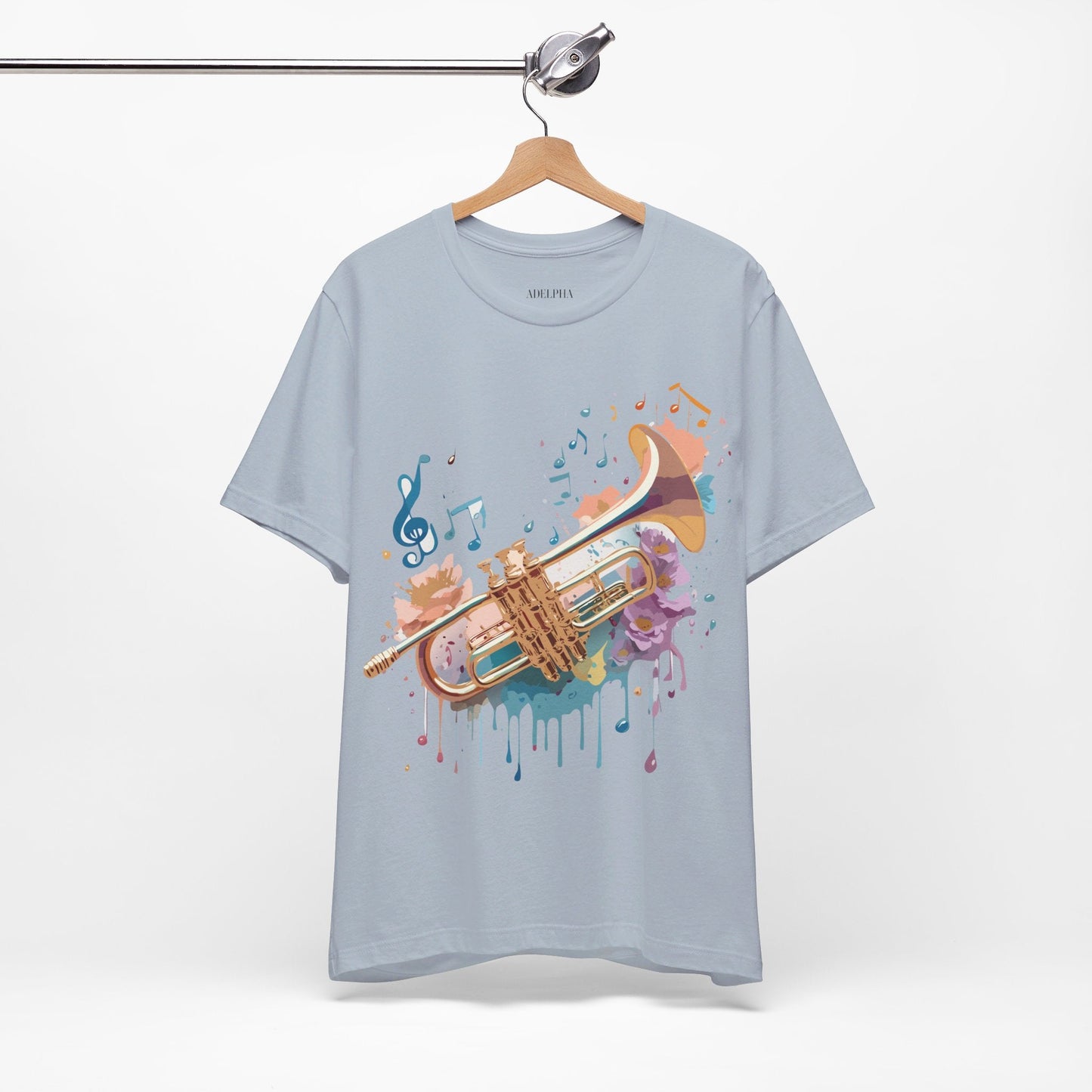 Music Graphic T Shirt Unisex Vintage Inspired Art Tee Adelpha Short Sleeve Design
