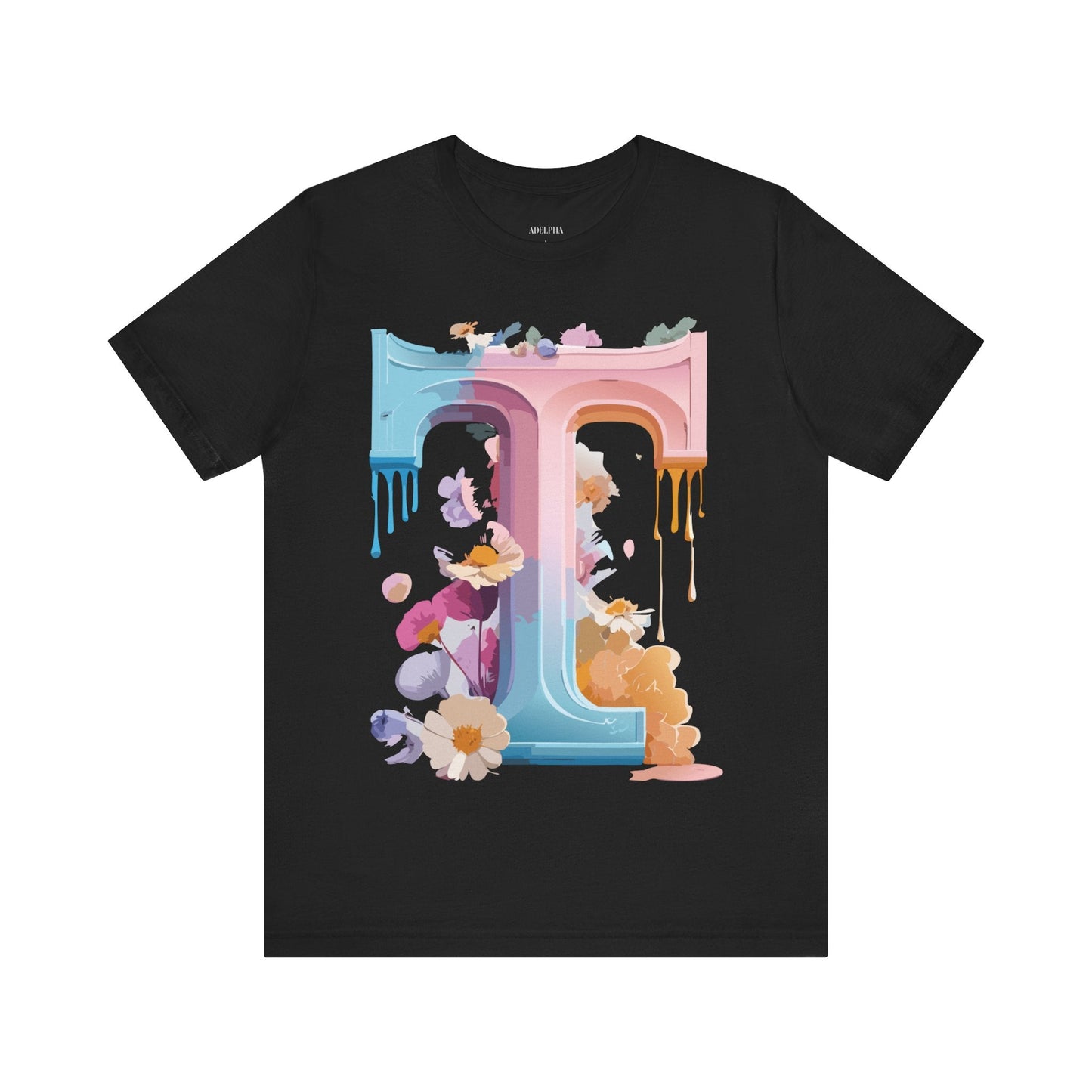 Unisex Graphic Letter T Shirt by Adelpha Vintage Inspired Art Tee Short Sleeve Premium