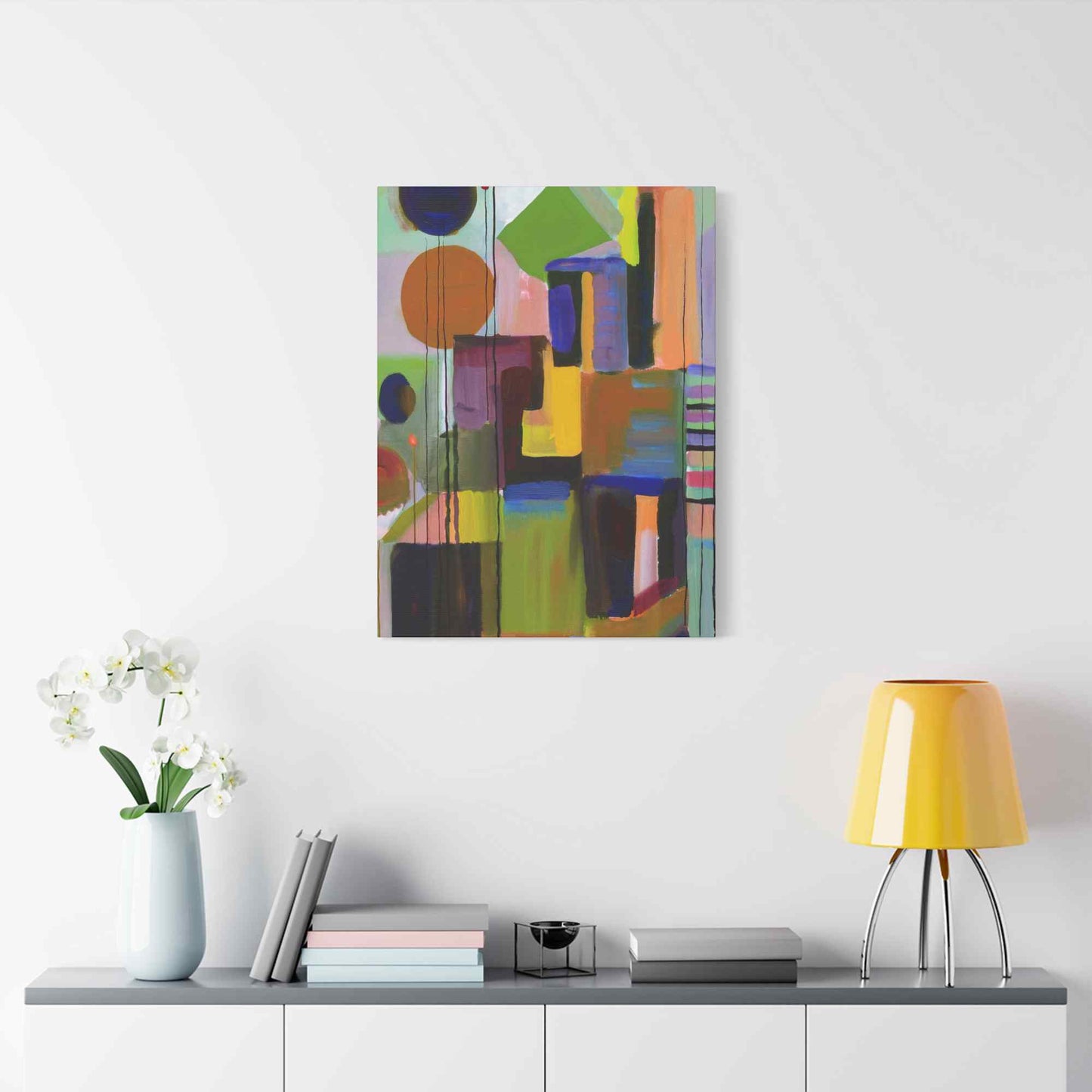 Abstract Painting Print Canvas 20x24,20x30,24x30, 24x32,24x36,30x40, 32x48,36x48,40x60 Pine-Wood Inner Frame ABS-3