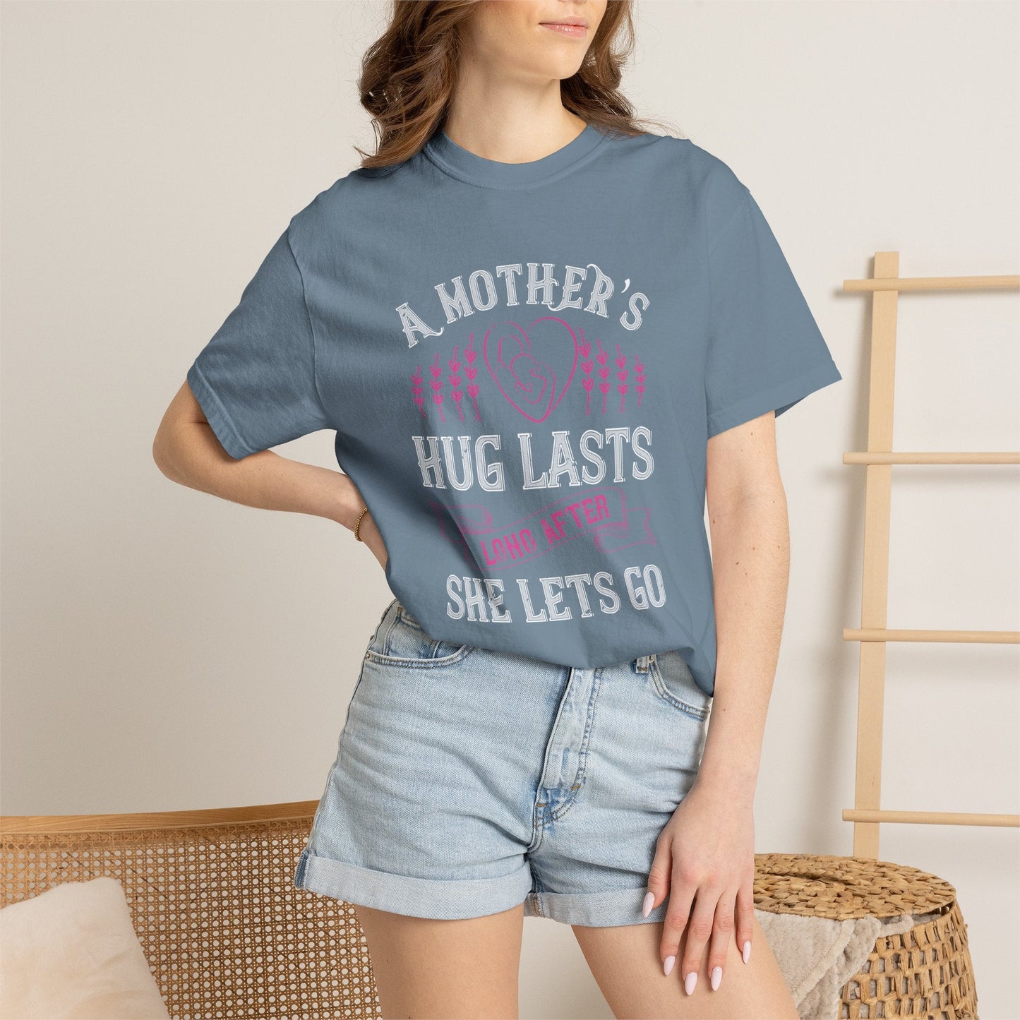 Mom T-shirt Mother Day Mama Tee Unisex Comfort Colors Garment-Dyed Cotton h58