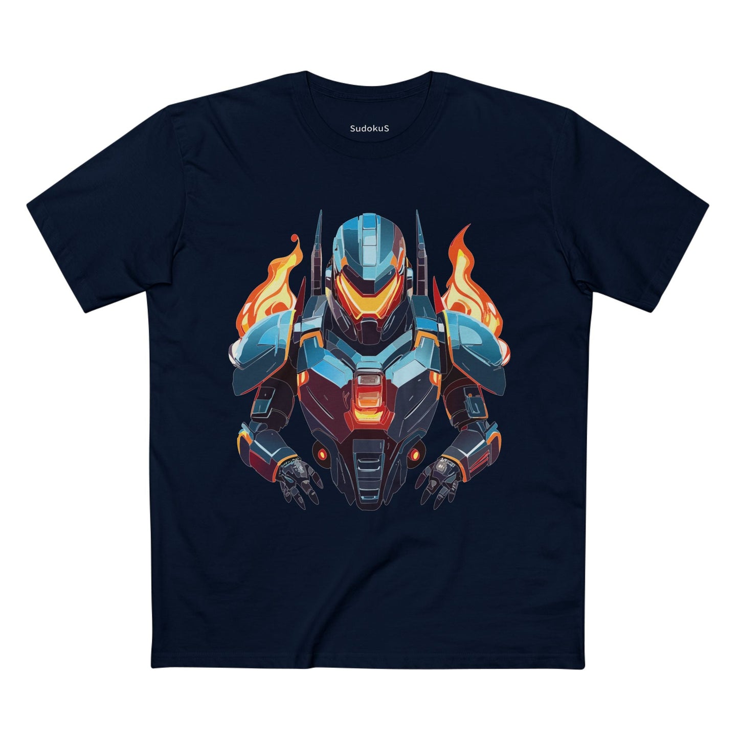 Cyborg Robot Graphic Unisex 100 Cotton Staple Tee 20