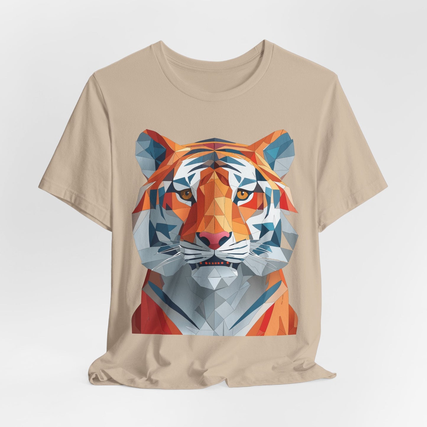 Unisex Animal Shirt With Art Design And Wildlife Theme Short Sleeve Tee For Everyday Wear