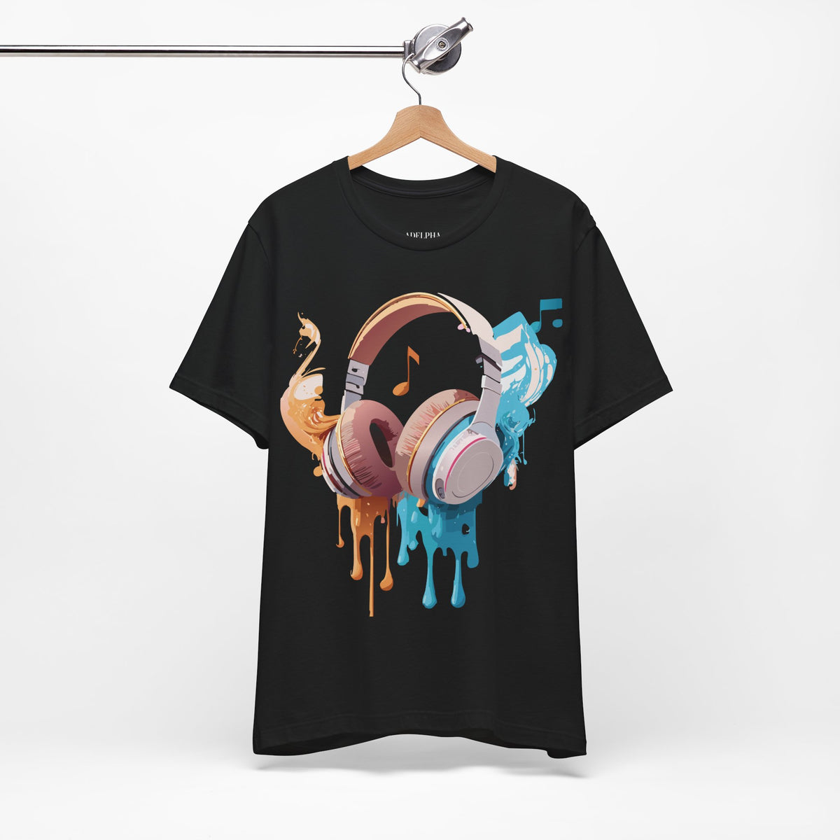 Music Graphic Unisex Cotton Bella+Canvas Tee with Art Design m95