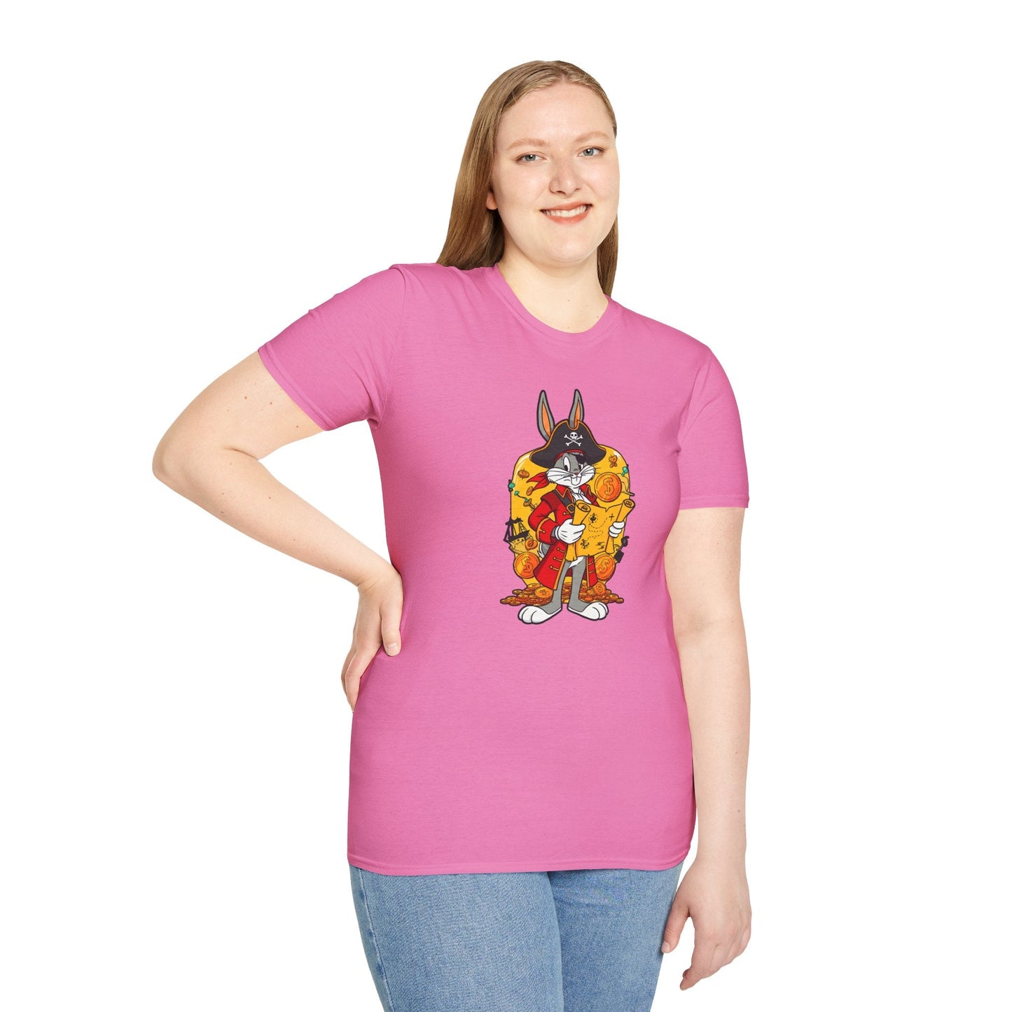 Bugs Bunny Shirt Unisex T Shirt Cartoon Design Animation Tee Gildan Softstyle 64000