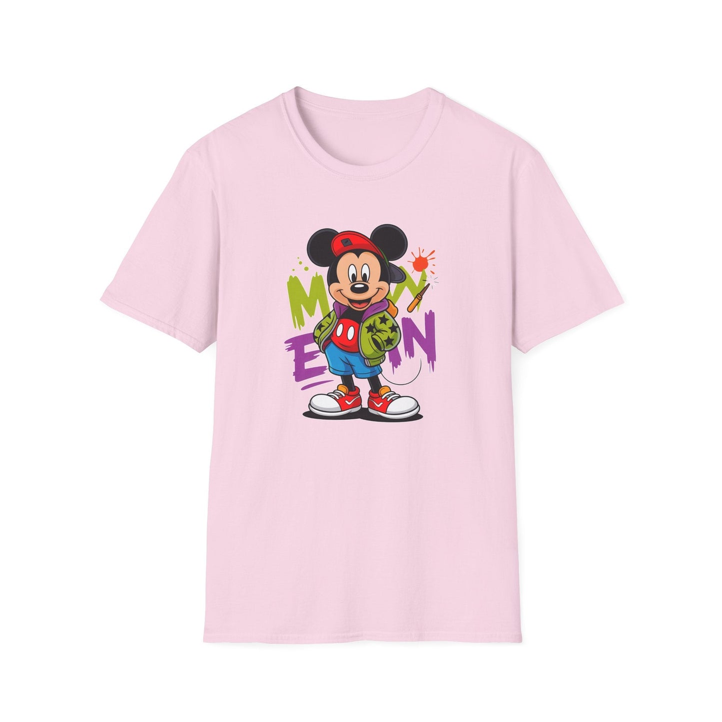 Unisex Cartoon T Shirt With Animals Animation Tee Premium Softstyle Gildan 64000