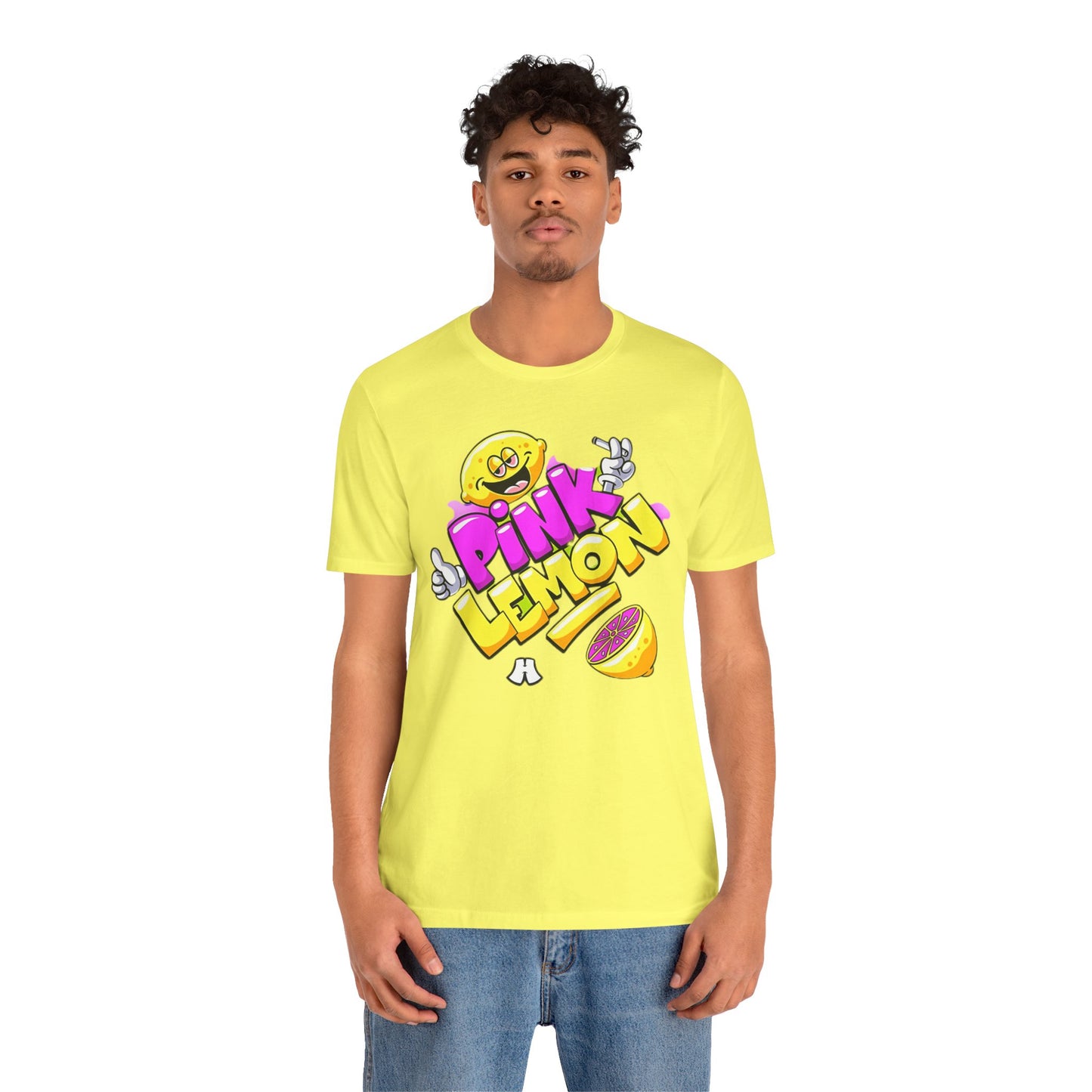 Lemon Graphic Tee, Graphic T-Shirt, Funny Lemon Shirt, Cute Cartoon Tees, Art T-Shirt, Art Design Tees