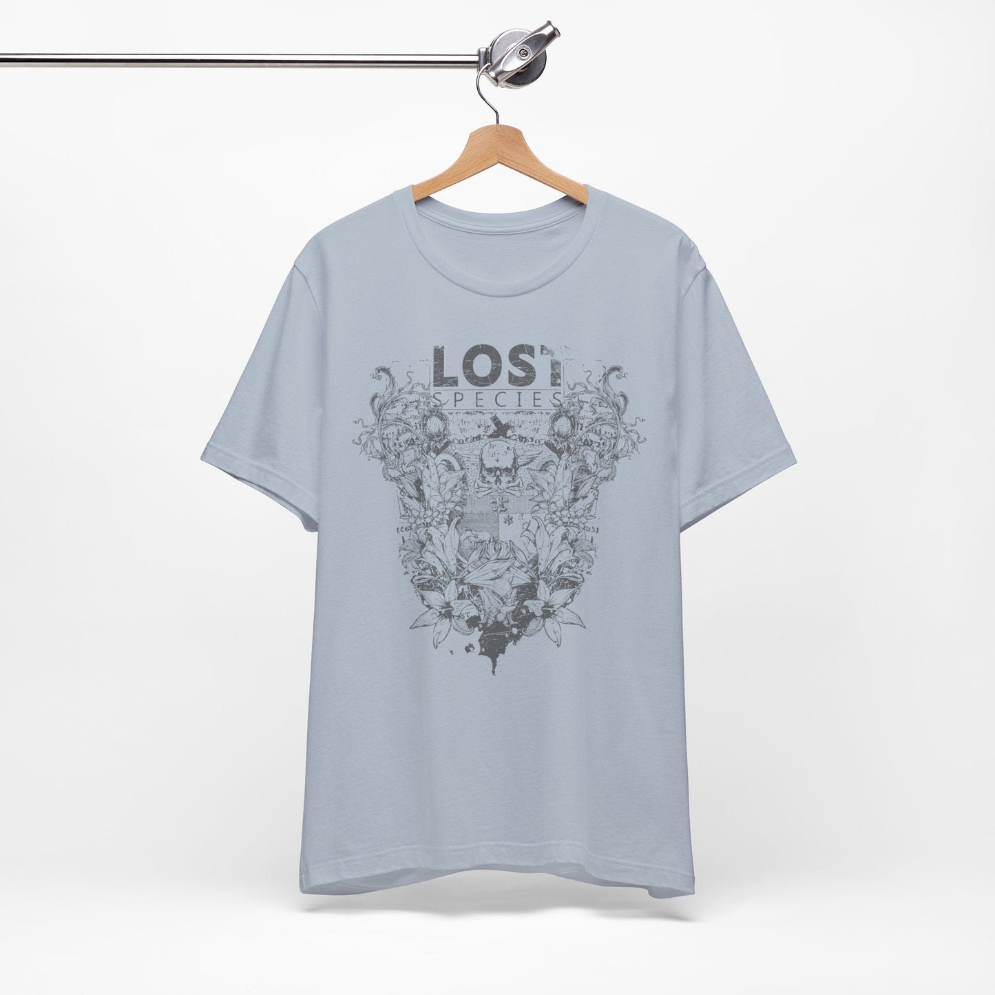 Lost Species Tee Floral Wildlife Illustration Rock Band T-Shirt A-7