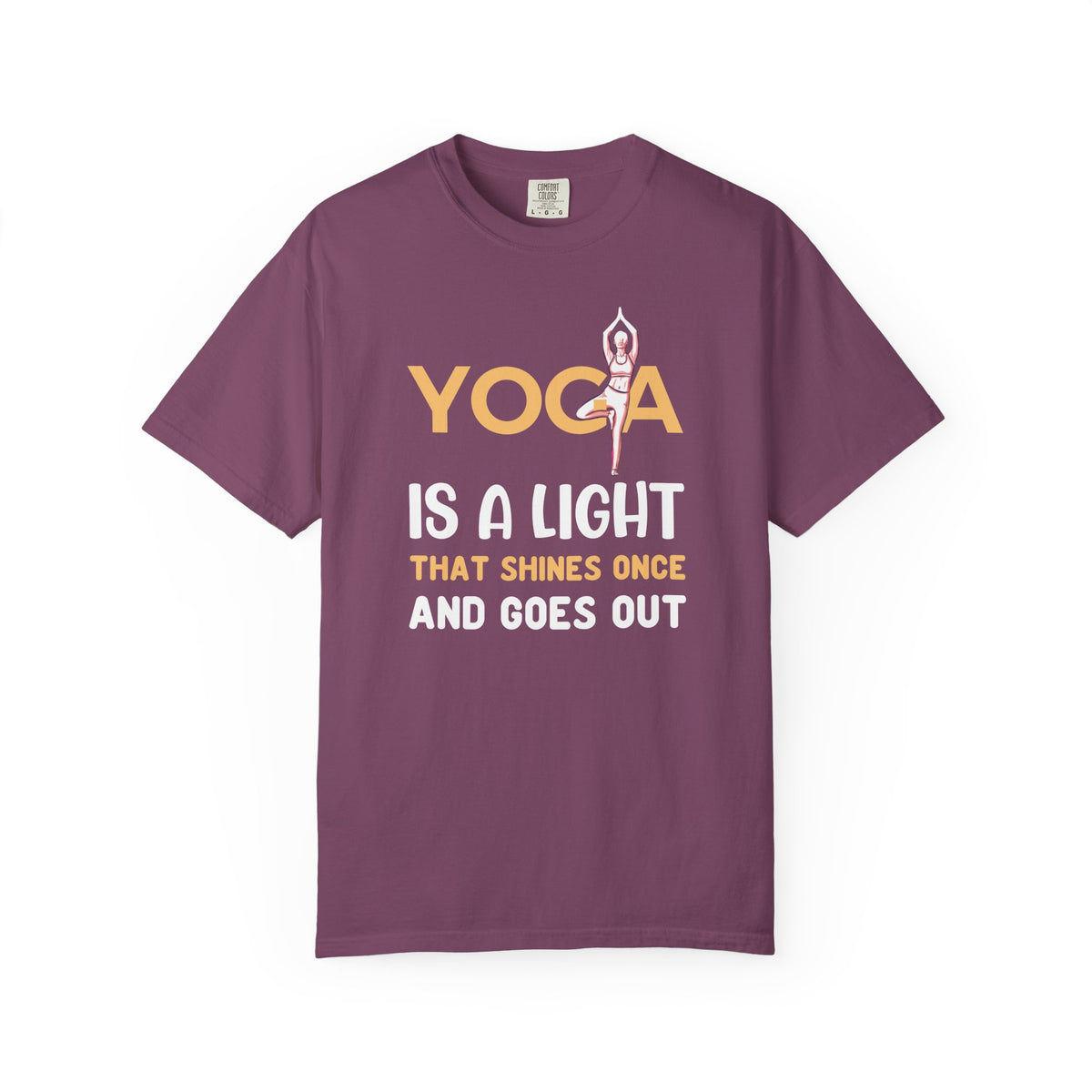 Yoga Lovers Unisex Comfort Colors Garment-Dyed Heavyweight 100 Cotton Art Design T-Shirt w1