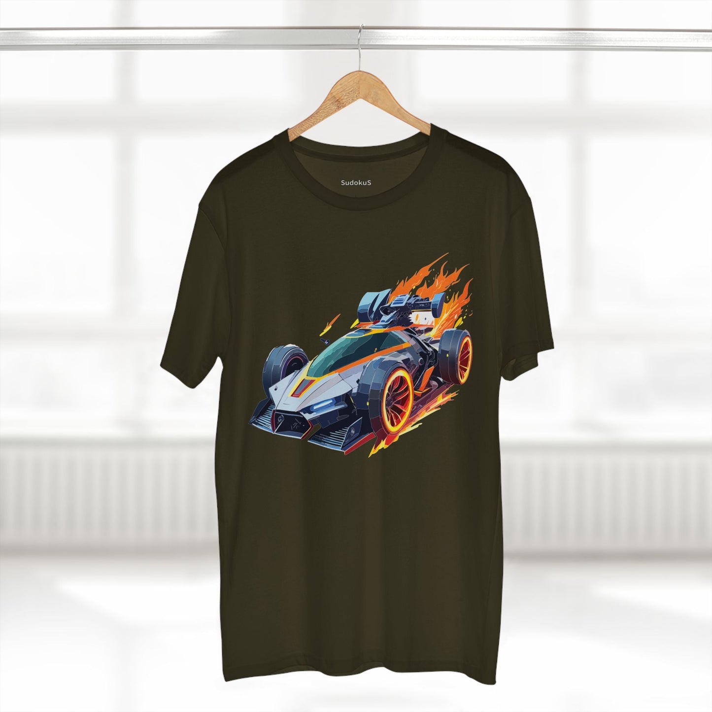 Car Graphic Unisex 100 Cotton Staple Tee 18