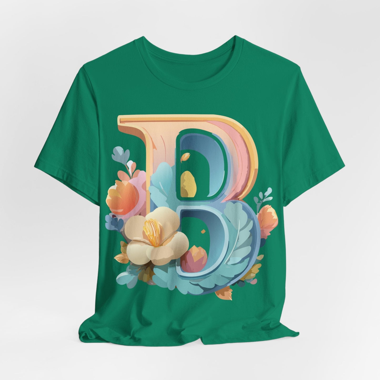 Letter B Graphic Tee Unisex Jersey Short Sleeve With Vintage Inspired Artwork By Adelpha