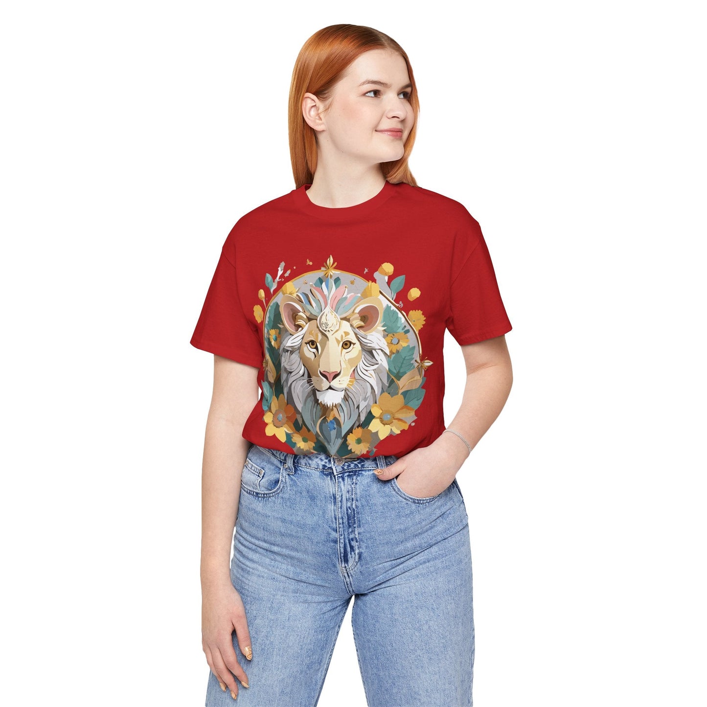 Medallion Graphic Unisex 100 Cotton Vintage Animal Medal Artwork Tee 58