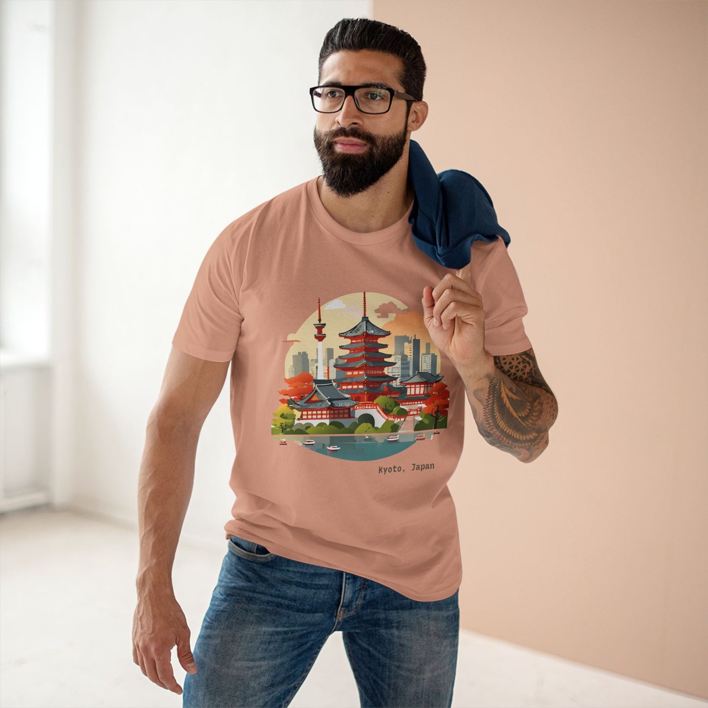 Travel Shirt Japan Tourist Shirt Unisex Premium Cotton Tee With Original Art Design Retro2Nova