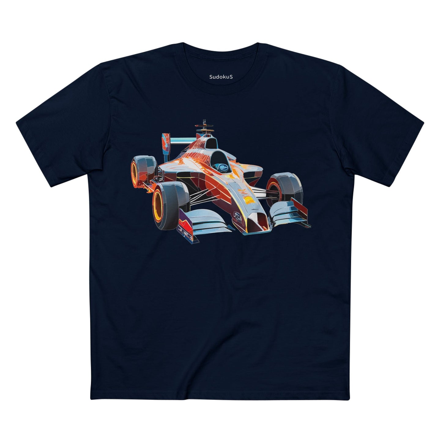 Car Graphic Unisex 100 Cotton Staple Tee 9