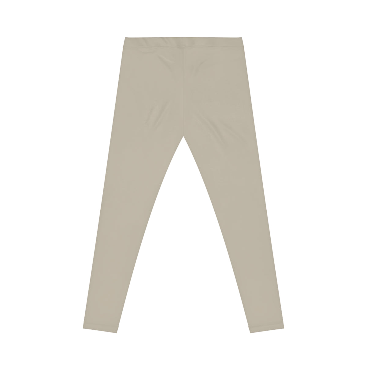 Beach Stone Tan Color Women's Poly-Span Casual Leggings XS-2XL