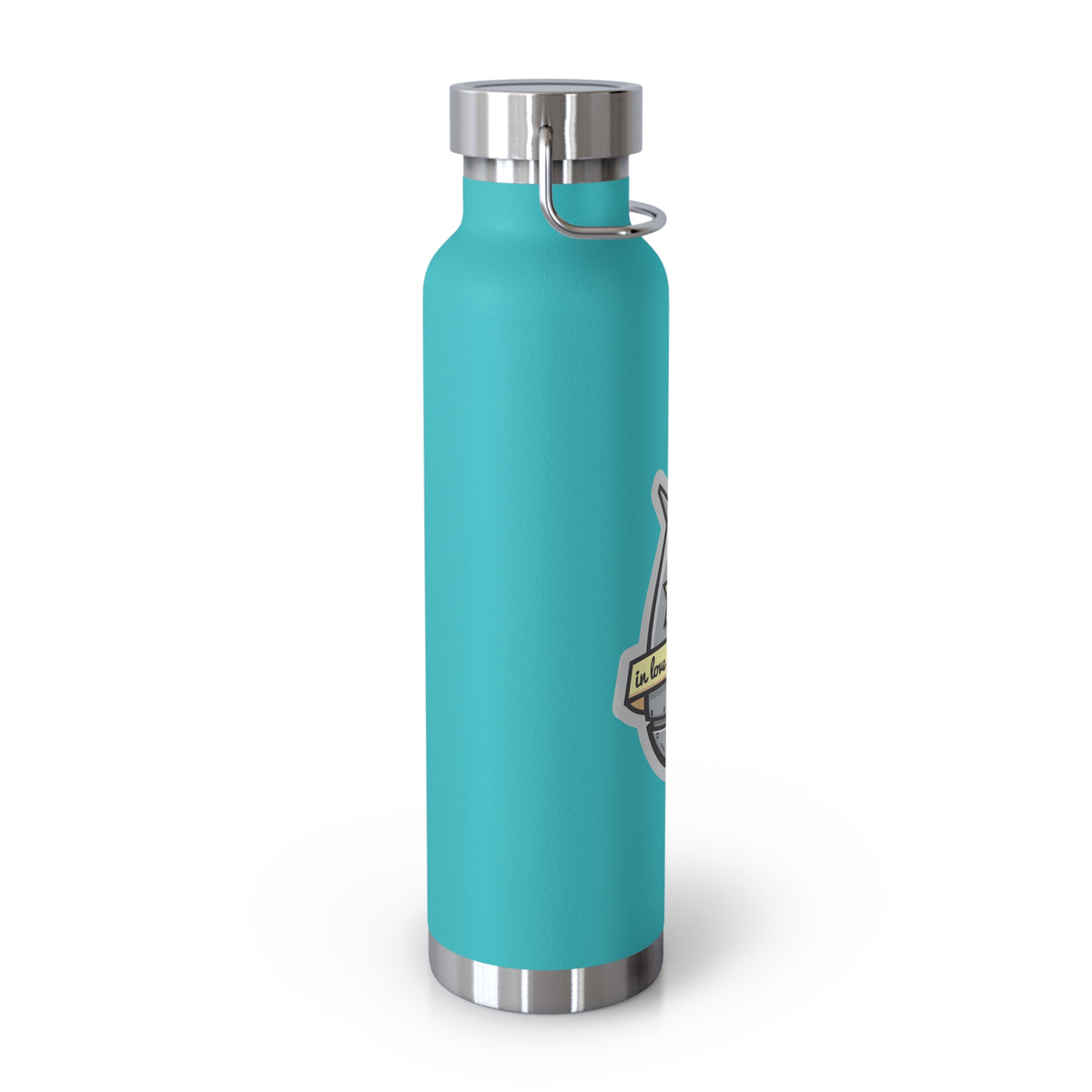 22oz Copper Insulated Water Bottle with Cartoon Design - CV85