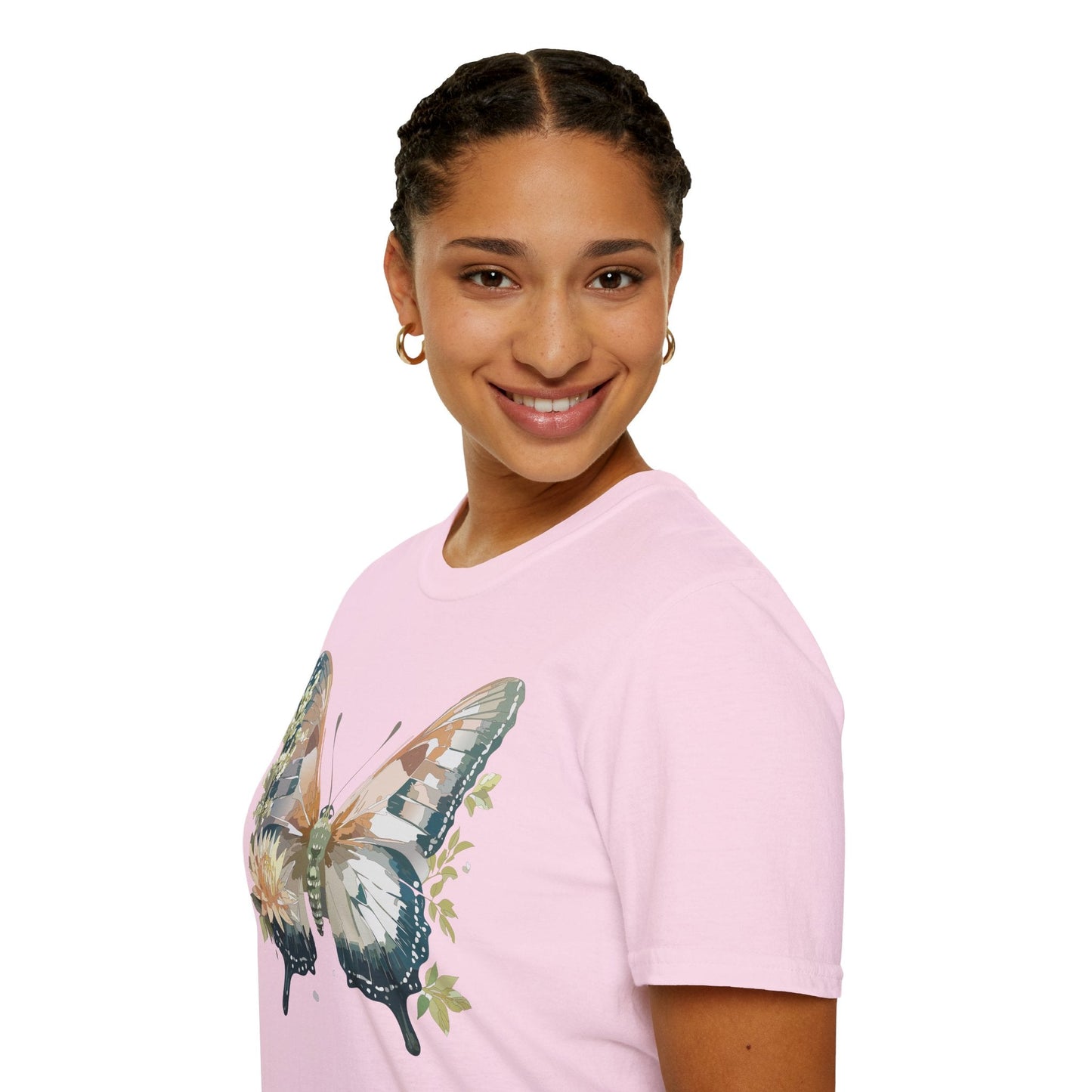 Unisex Butterfly Shirt Monarch Butterfly Tee Softstyle Gildan 64000 100 Cotton Breathable