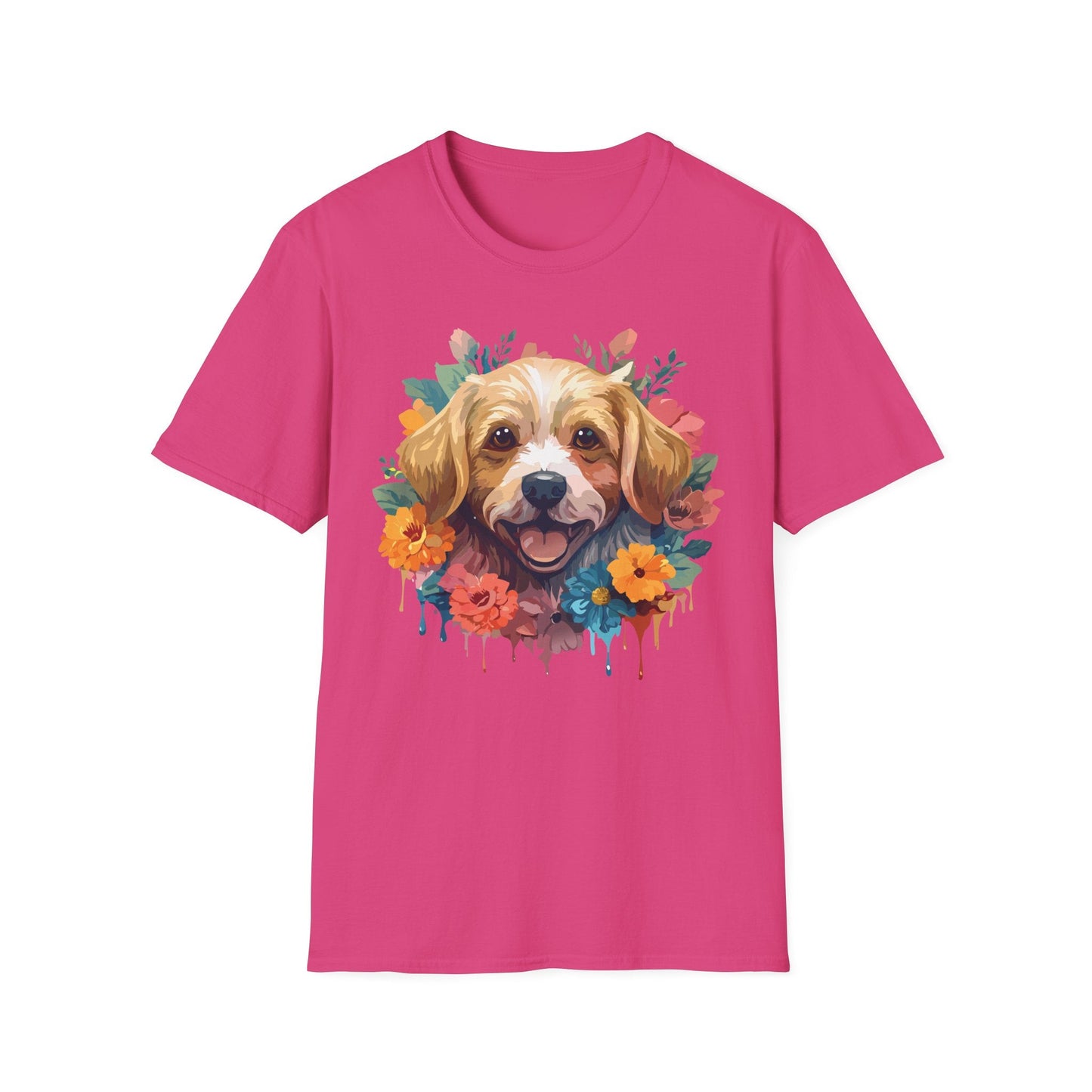 Dog Shirt Unisex Animal Tee Softstyle 64000 Gildan Cotton Tee