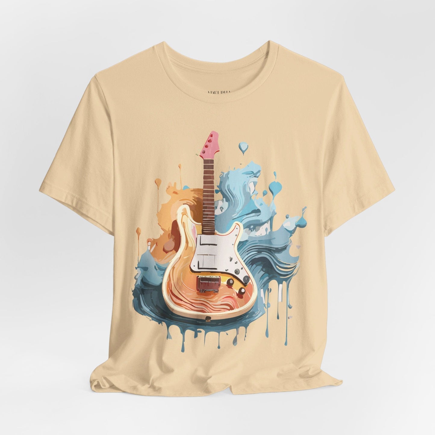 Music Graphic Unisex 100 Cotton Vintage Art with Musical Elements Tee 59