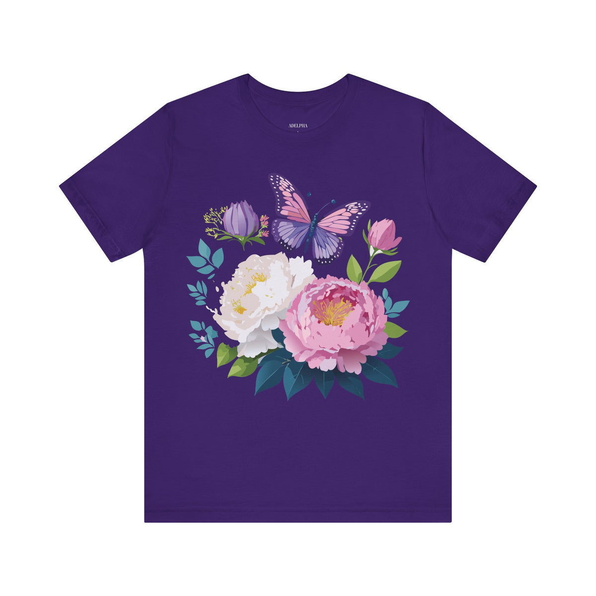 Floral Graphic Tee Shirt - Bella+Canvas Unisex 100 Cotton 35