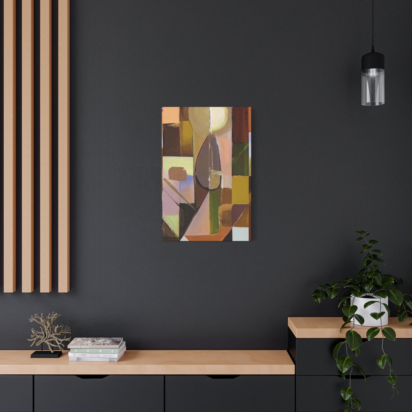 Abstract Geometric Painting Print Canvas 20x24,20x30,24x30 24x32,24x36,30x40 32x48,36x48,40x60 Pine-Wood Inner Frame ABS-55