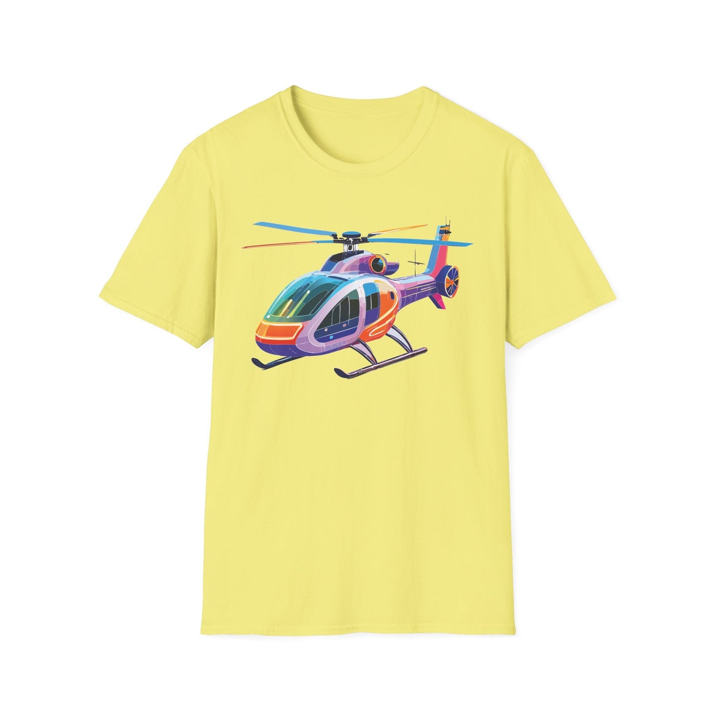Chopper Helicopter Shirt Unisex T Shirt Softstyle 64000 100 Percent Ring Spun Cotton