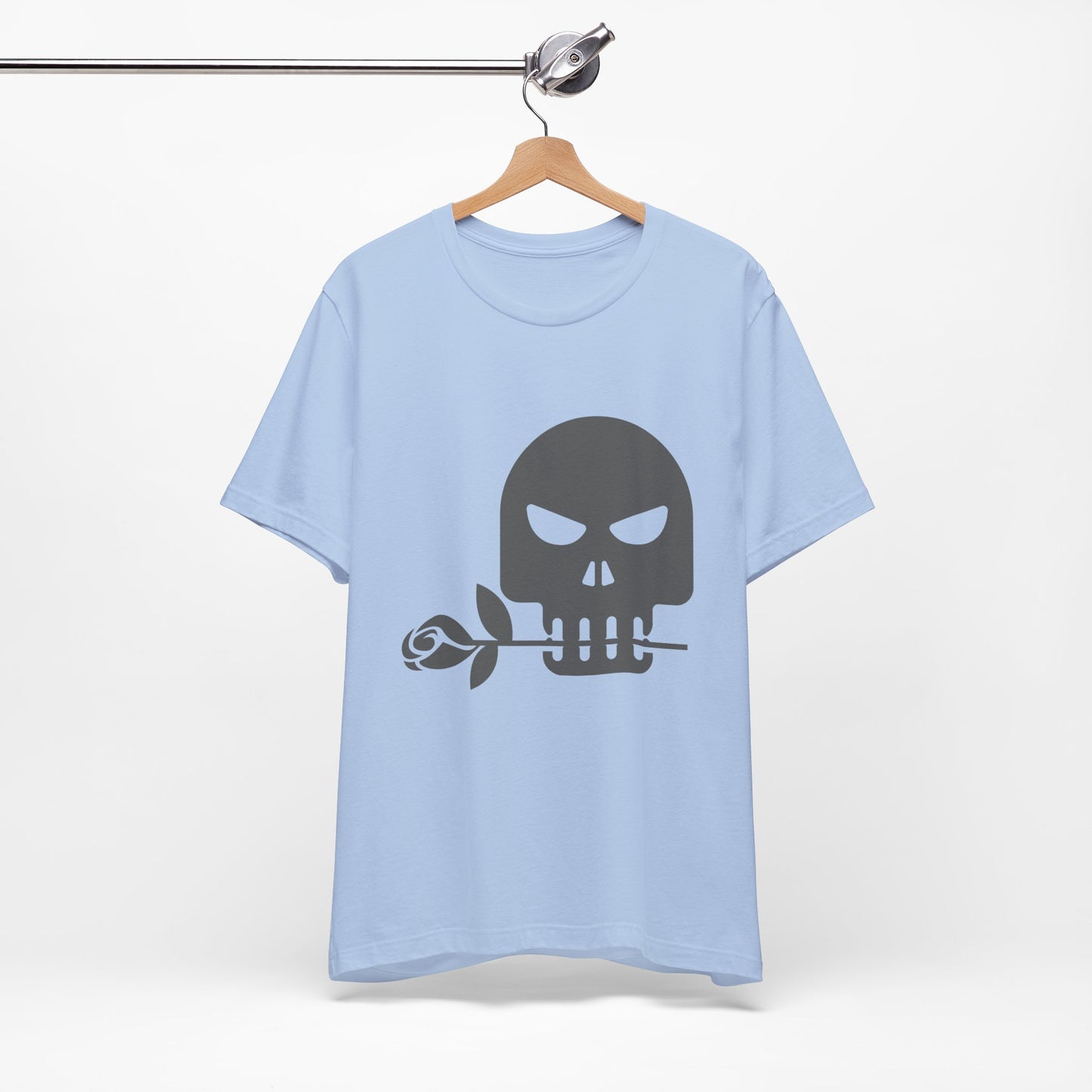 Unisex Cotton Tee Shirt with Skull