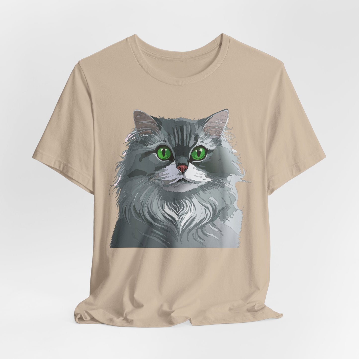 Unisex Animal Shirt With Art Design Animals Tee Short Sleeve Jersey Style Wild Animals Shirt