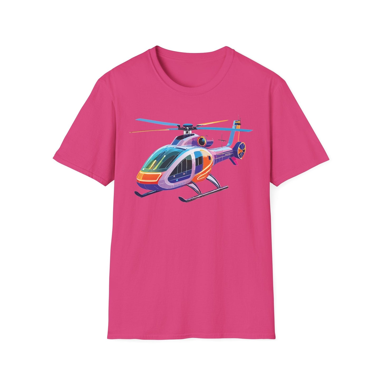 Chopper Helicopter Shirt Unisex T Shirt Softstyle 64000 100 Percent Ring Spun Cotton