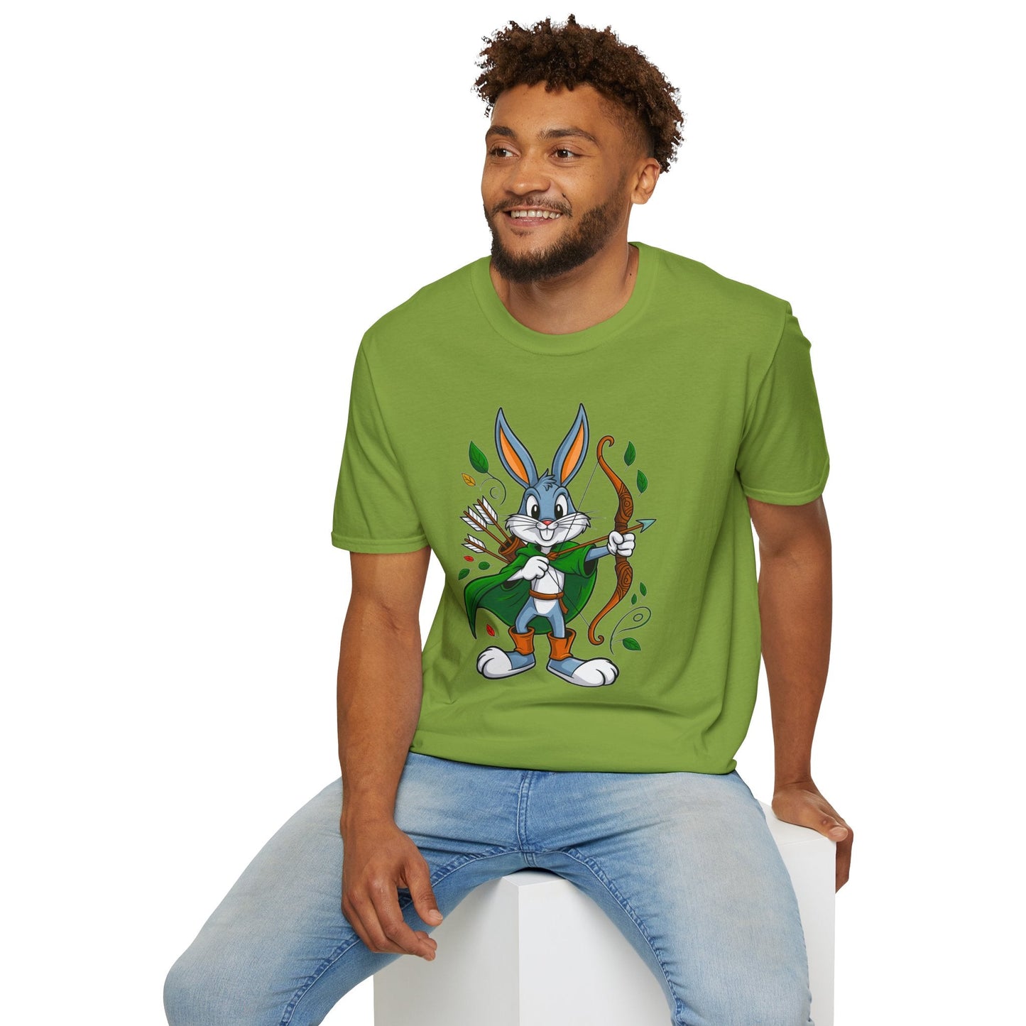 Bugs Bunny T Shirt Unisex Gildan Softstyle 100 Percent Ring Spun Cotton Cartoon Shirt Graphic