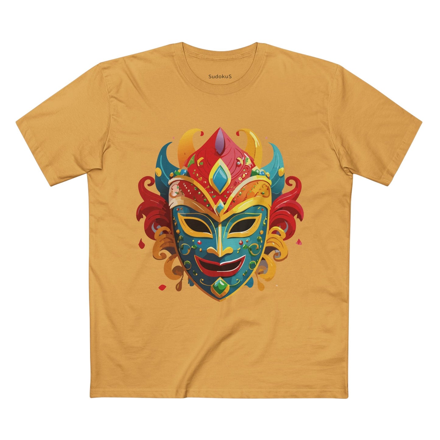 Mask Graphic Unisex 100 Cotton Staple Tee 22