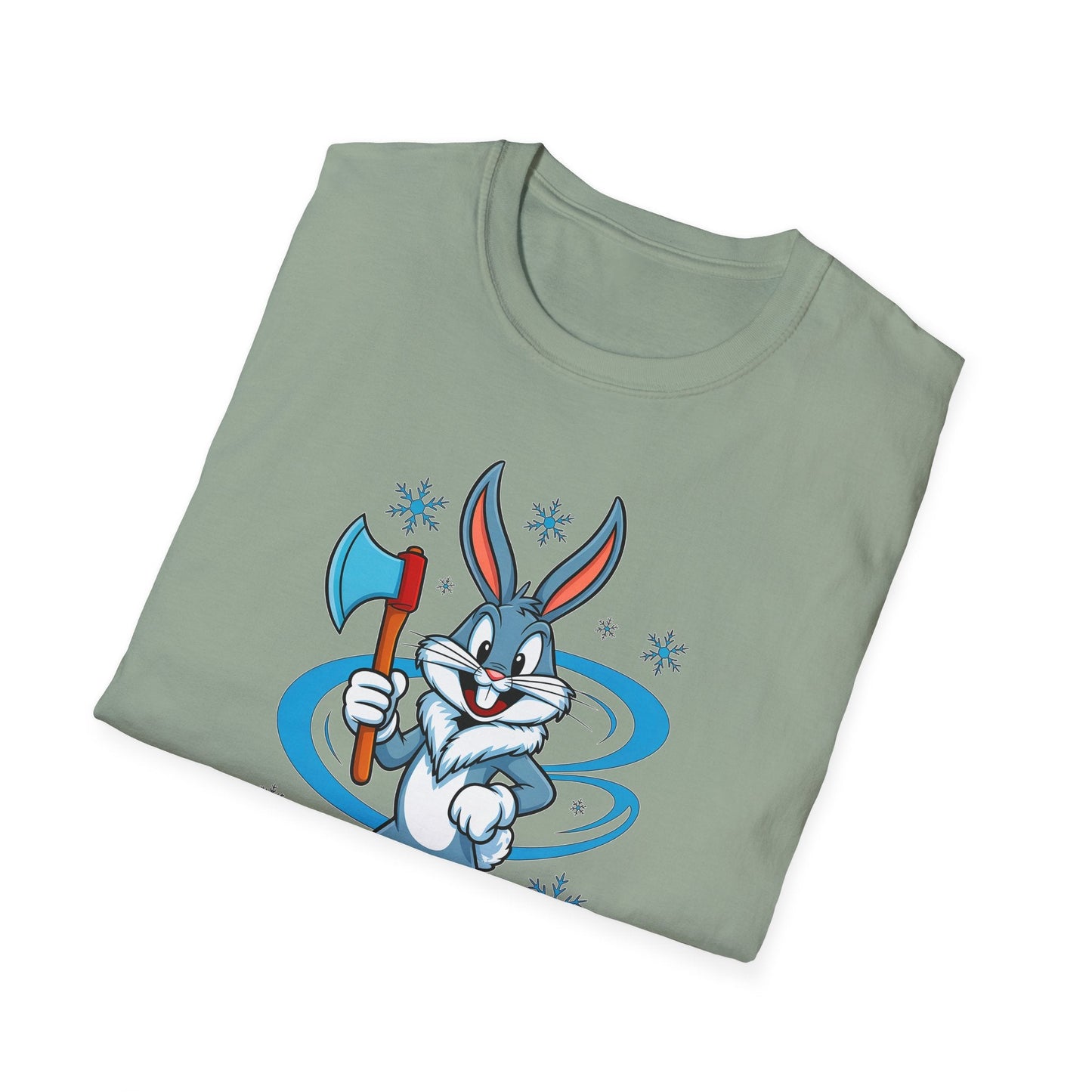 Cartoon Bunny Graphic Unisex Cotton Animal Animation Artwork Design Tee 26