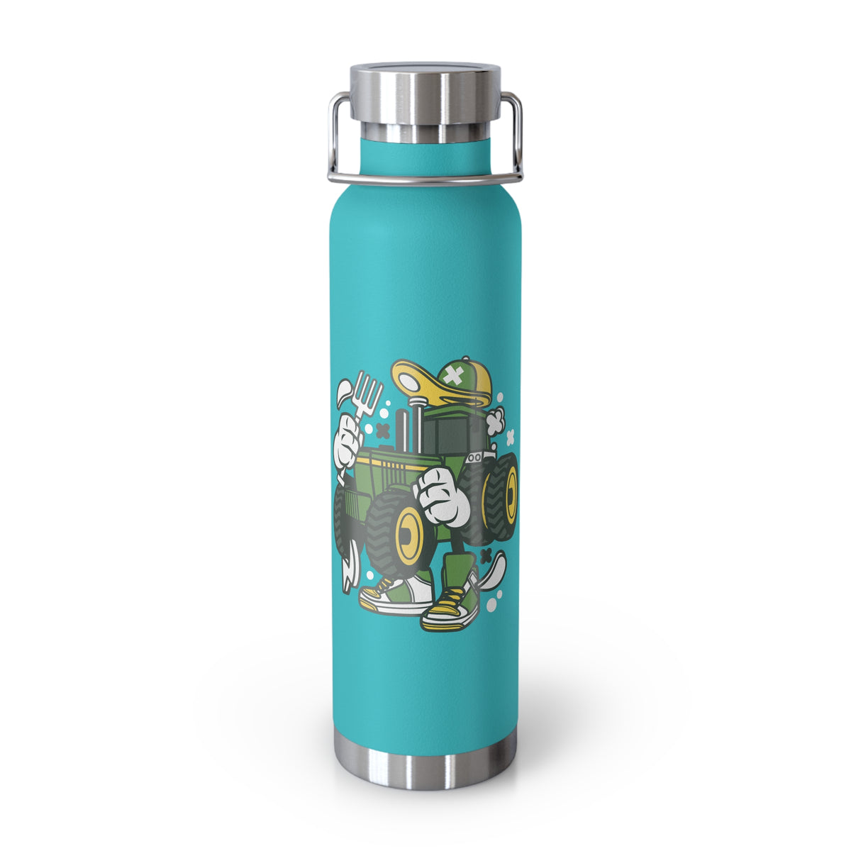 22oz Copper Insulated Water Bottle with Cartoon Design - CV40