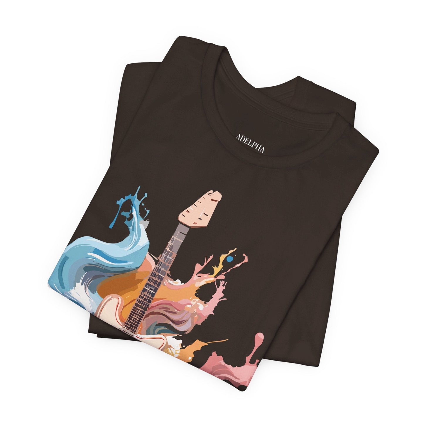 Adelpha Music Graphic T Shirt Unisex Short Sleeve Vintage Inspired Art Tee For Everyday Casual Wear