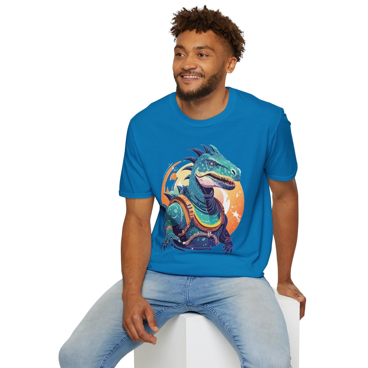 Alien T Shirt Cosmos Design Unisex Softstyle 64000 Graphic Artwork Tee With Aliens
