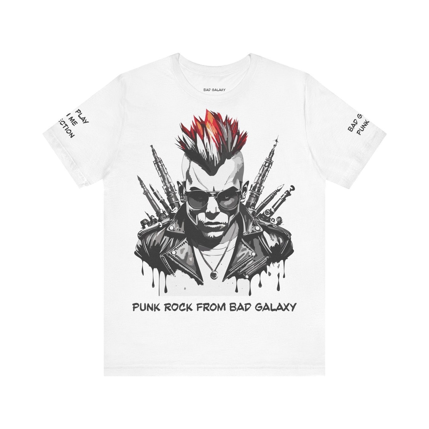 Punk Rock Tee Shirt Made To Order 100 Percent Cotton Lightweight Printed In USA Free Shipping
