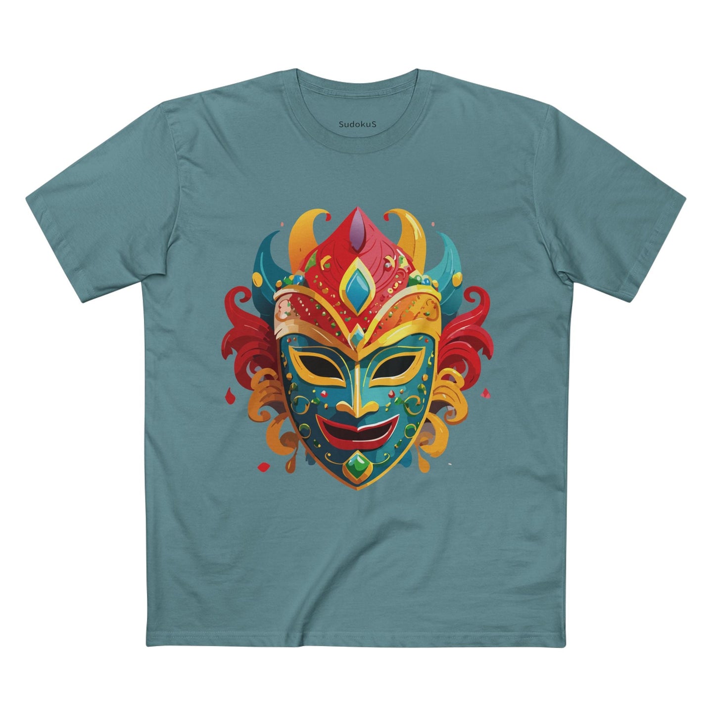 Mask Graphic Unisex 100 Cotton Staple Tee 22
