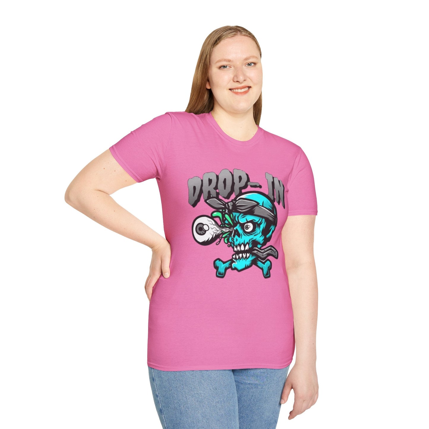 Unisex Skull T Shirt Skeleton Shirt With Skull Artwork Gildan Softstyle 64000 Cotton Tee