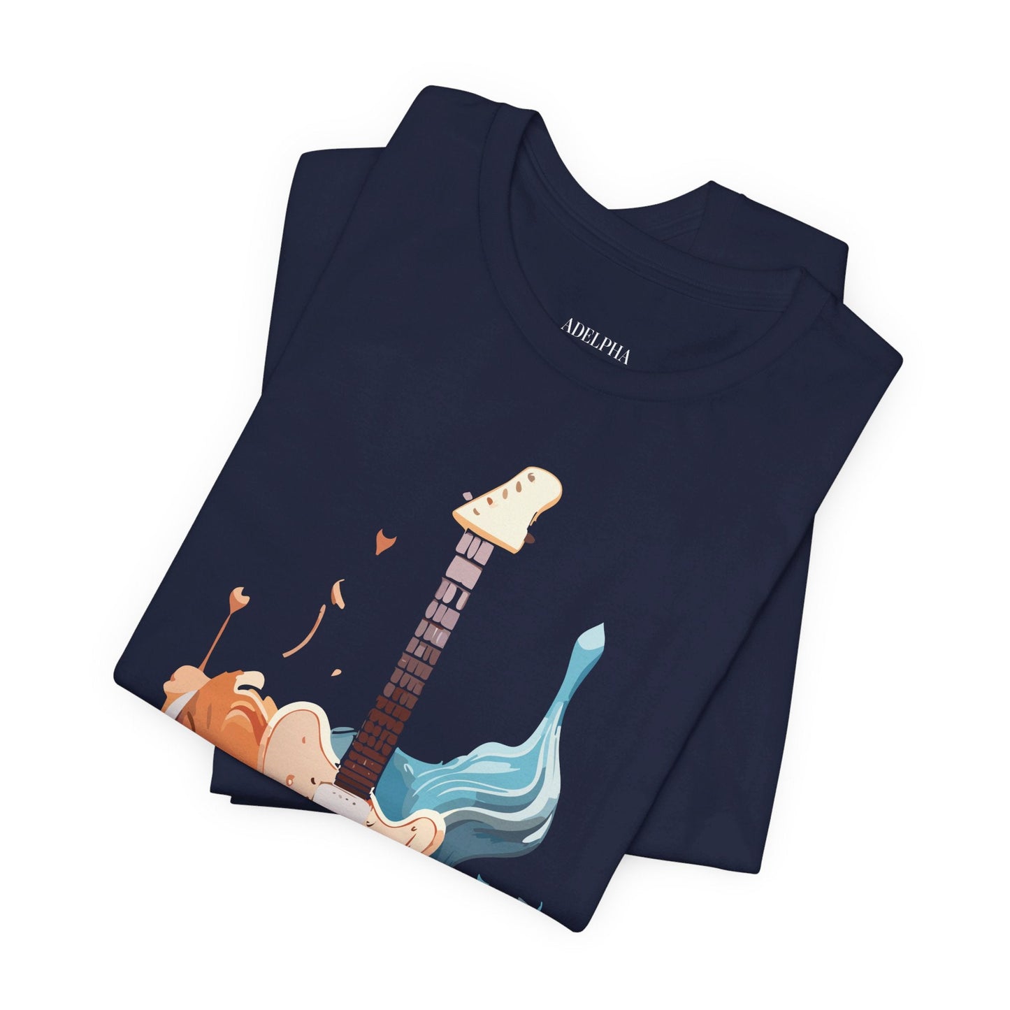 Adelpha Vintage Inspired Graphic Music T Shirt Unisex Short Sleeve Tee For Everyday Wear
