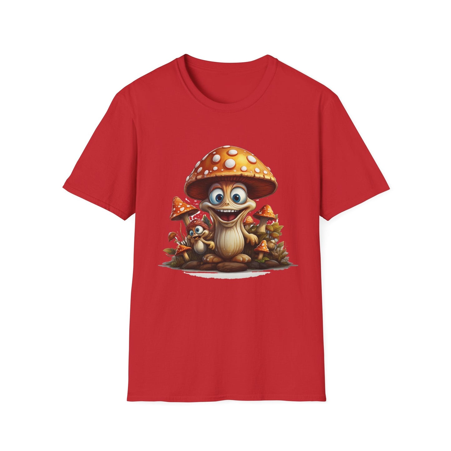 Mashroom Tee Shirt Unisex Softstyle 64000 Comfortable Mushroom Shirt With Funny Fungus Design